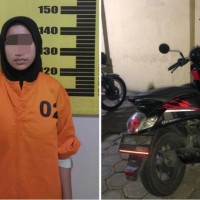 Gadis 20 Tahun Asal Aceh Diamankan Polisi Usai Gelapkan Sepeda Motor di Tulungagung