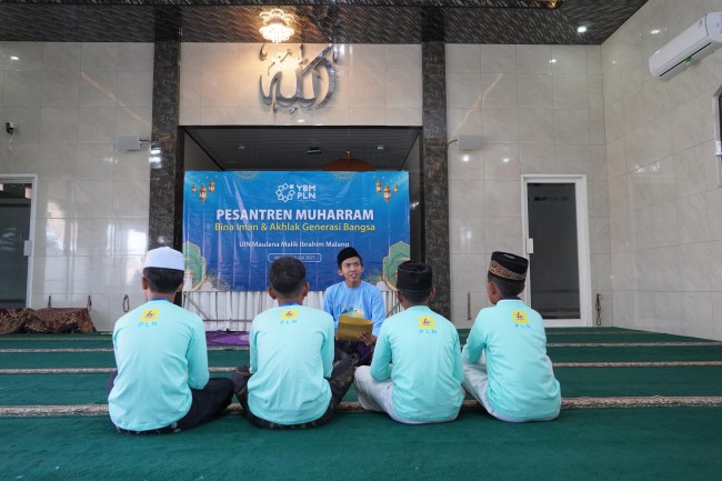 Suasana Pesantren Muharram 1447 H untuk anak yatim di Malang. (Foto: istimewa)