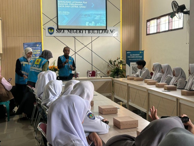Sosialisasi keselamatan kelistrikan di SMAN Bululawang. (Foto: istimewa)