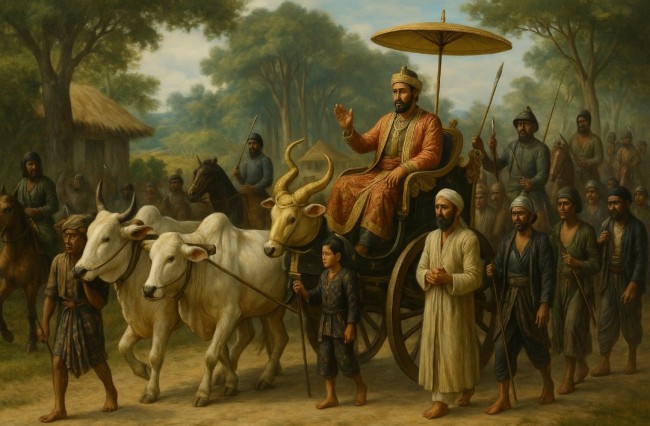 Lukisan realis: Arak arakan Raja Surabaya