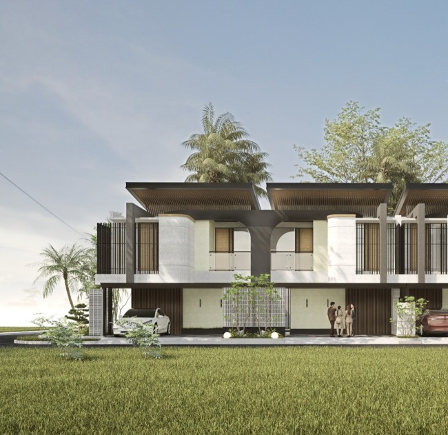 Desain tampak depan hunian Wilis House, proyek dari PT Assalam. (Foto: ist)