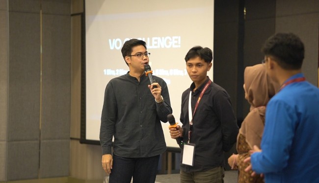 Suasana kegiatan 'Open Mind for Student' di Surabaya.