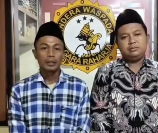 Ketua Panitia Peringatan Isra Mikraj Desa Parangharjo, Muhammad Hadiyanto klarifikasi soal video. (Foto: TikTok)