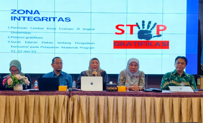 Materi komitmen FIA UB terhadap Zona Integritas. (Foto: istimewa)