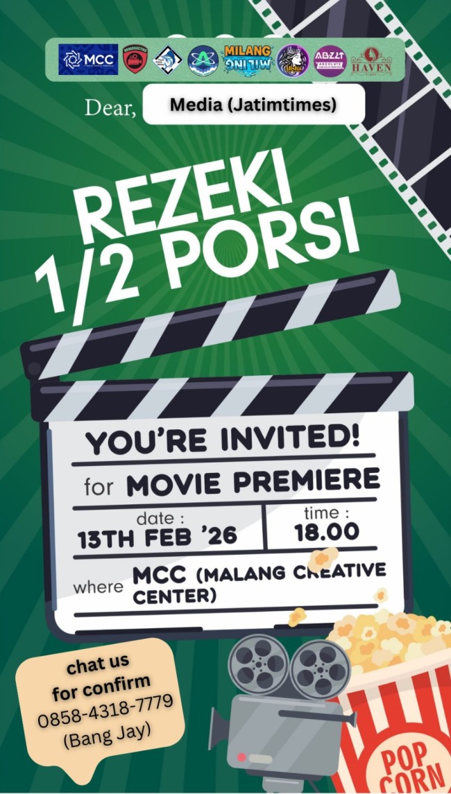 Poster film pendek berjudul Rezeki ½ Porsi. (Foto: istimewa)