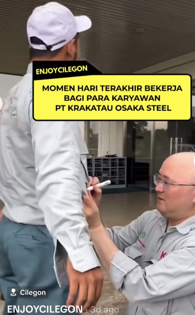 Potret saling tanda tangan sebagai tanda perpisahan. (Foto: TikTok)