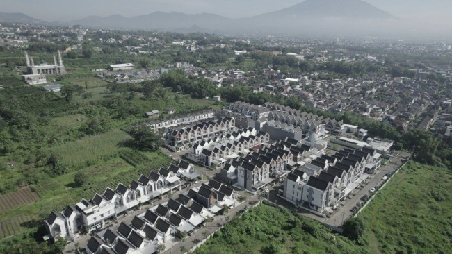 Perumahan Graha Agung yang dikembangkan oleh PT Tomoland.(Foto: Istimewa).