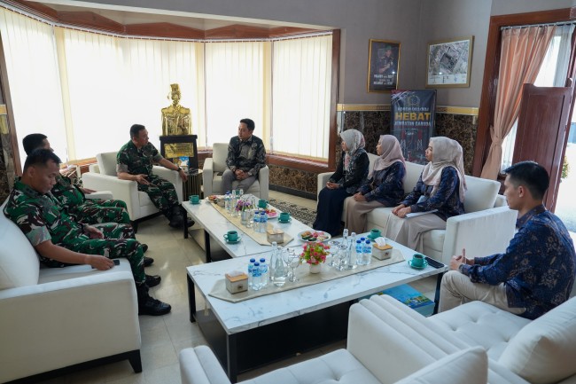 Suasana audiensi PLN UP3 Malang dengan jajaran TNI di Malang Raya